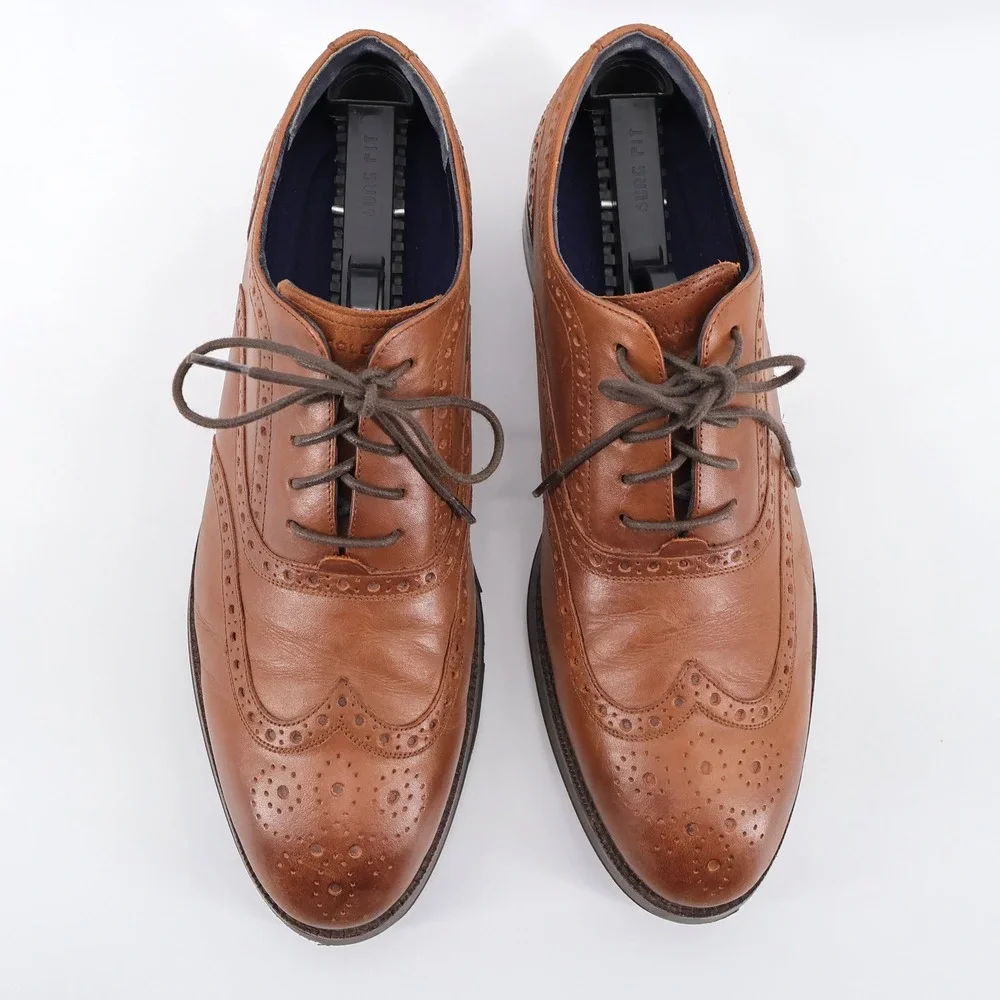 Cole Haan Grand 360 Wingtip Oxford Tan Mens Size‎ 9 M C29999 Dress Shoes